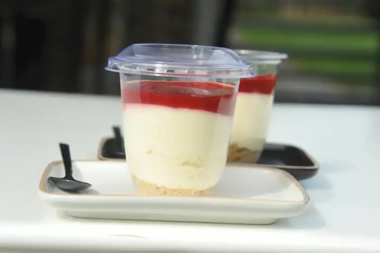 Dessertglaasjes Cheesecake-Framboos