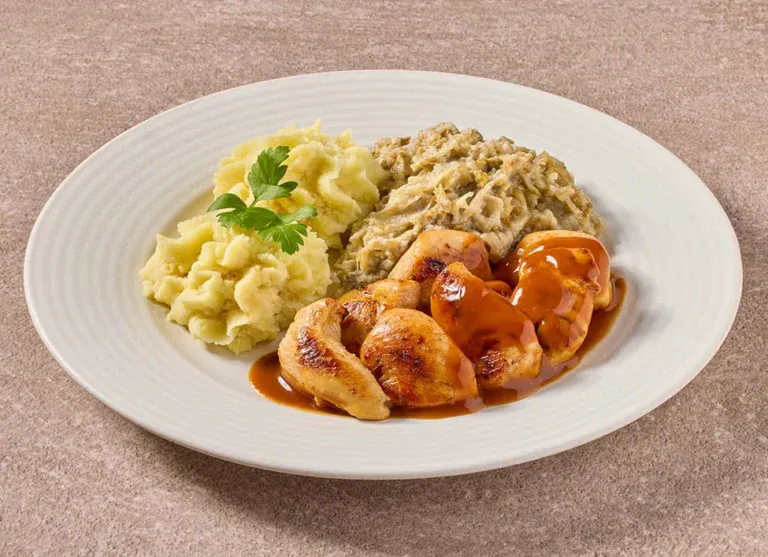 Kiphaasjes In Jus Met Witlof A La Creme En Aardappelpuree