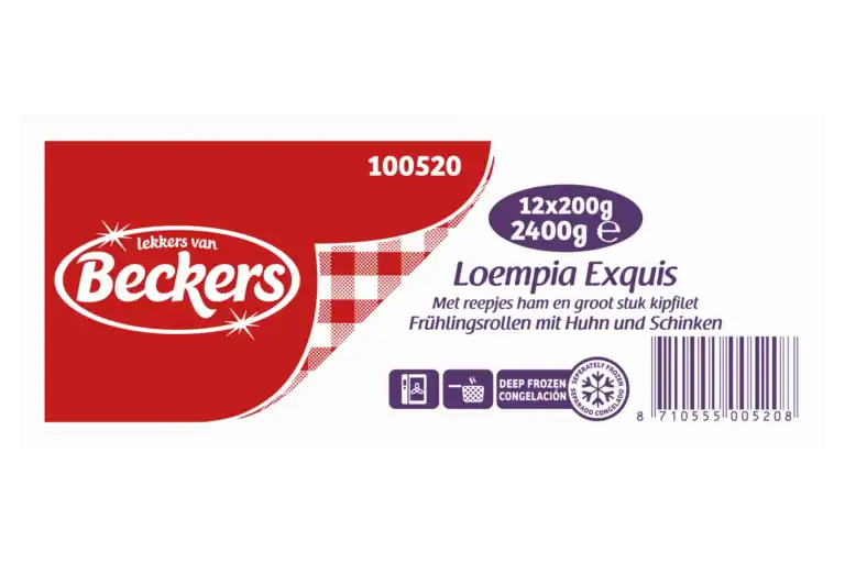 Loempia Exquis Met Reepjes Ham En Groot Stuk Kipfilet