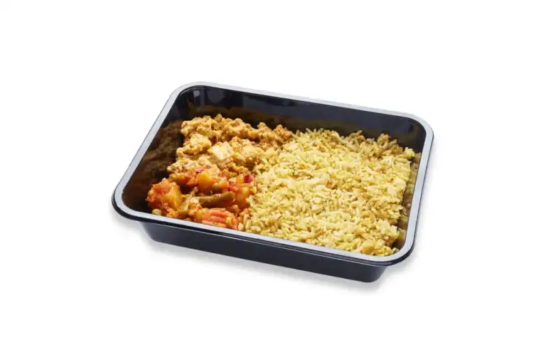 Indiase Rijst, Chicken Korma, Mix Groenten