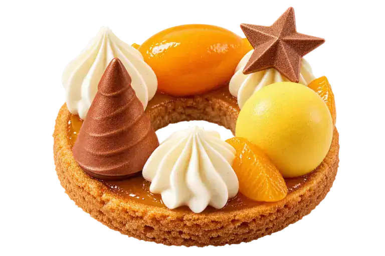 Dessertbord Christmas Gold White
