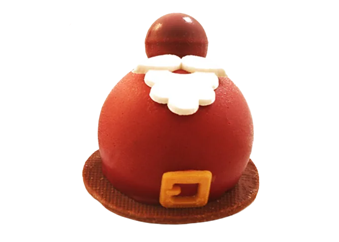 3D Kerstman Chocolade - Rood Fruit